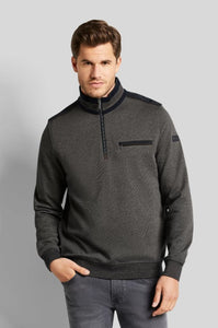 Bugatti - Half Zip Sweatshirt Navy/Beige