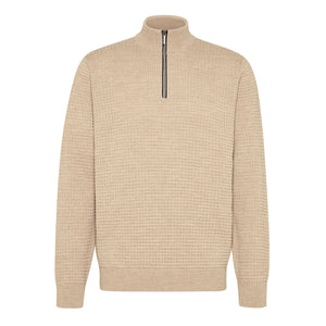 Bugatti - Sweat-Shirt Troyer, Beige