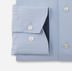 OLYMP - Luxor 24/Seven,Business Shirt, Modern Fit, Global Kent, Bleu