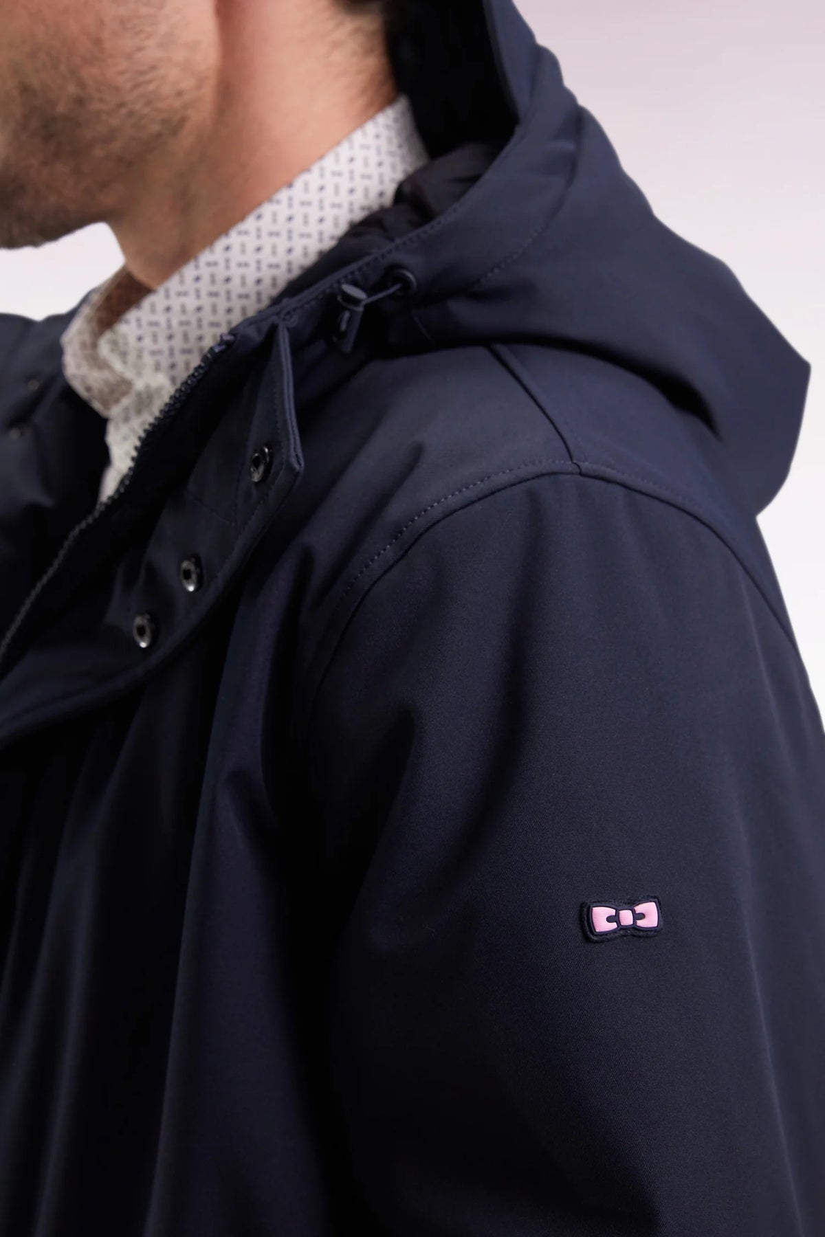 Eden Park - Long Nylon Parka, Navy