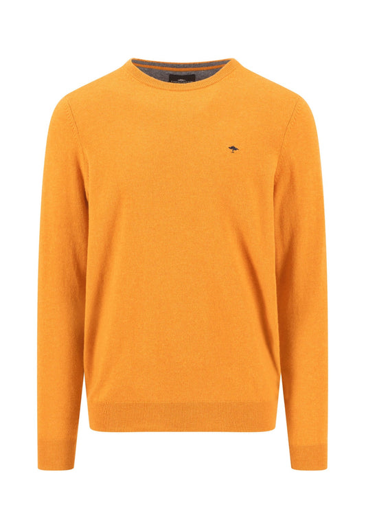 Fynch Hatton - Merino Cashmere Crew Neck, Sienna