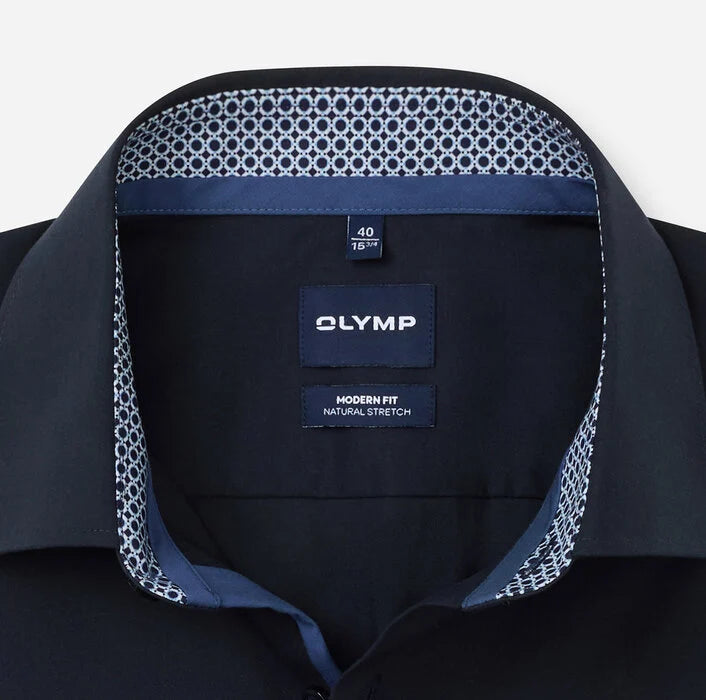 OLYMP - Luxor Modern Fit New Kent Business Shirt, Marine
