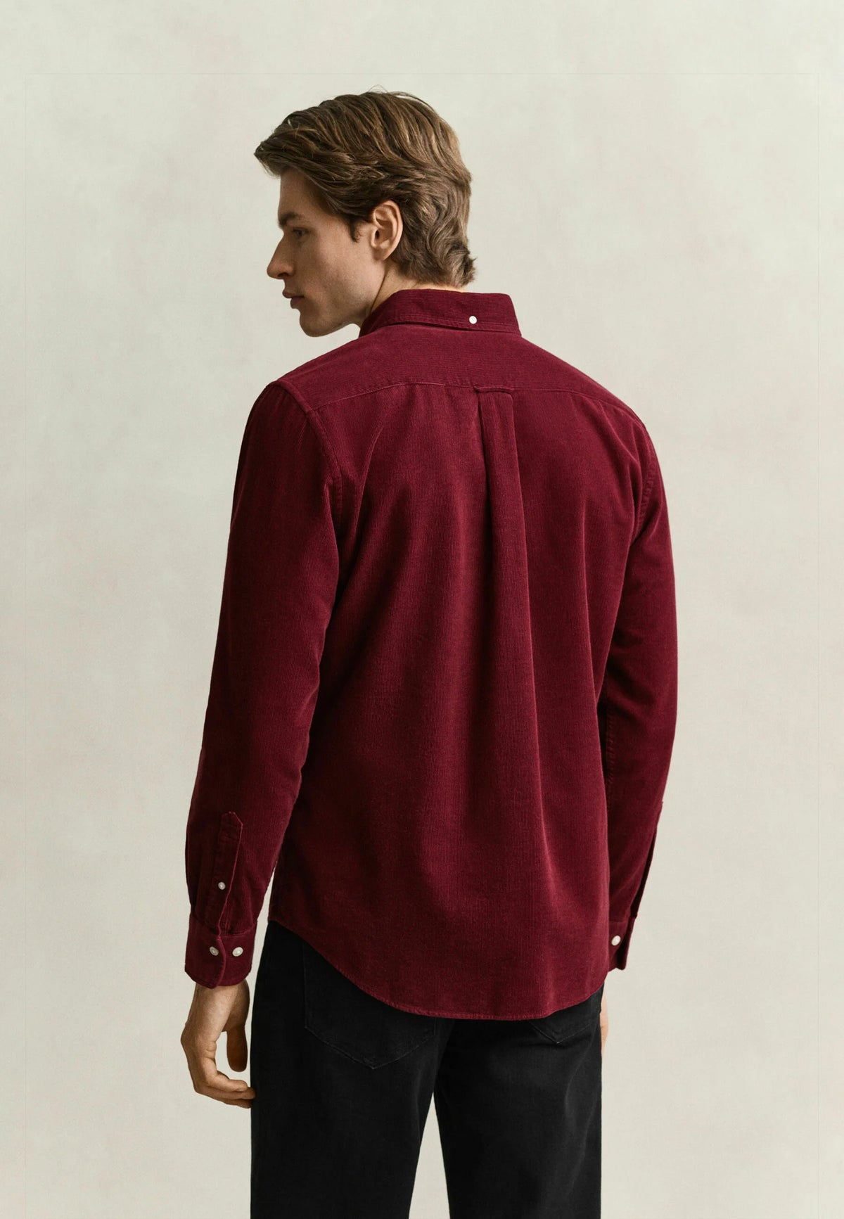 GANT - Cotton Regular Fit Corduroy Shirt, Deep Grape Wine