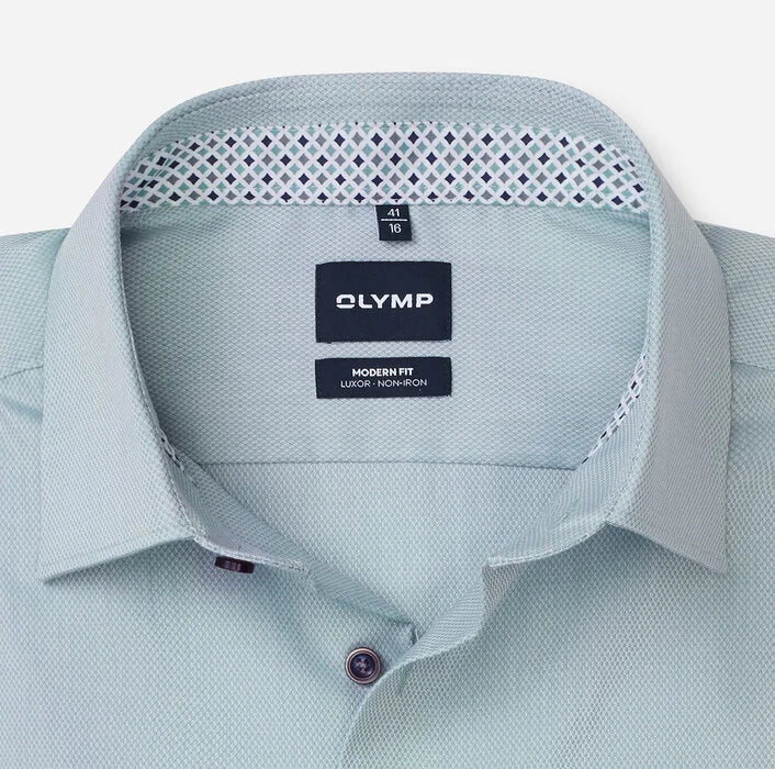 OLYMP - Luxor Modern Fit New Kent Business Shirt, Mint Green