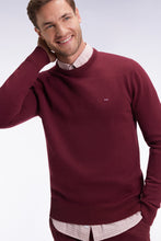 Load image into Gallery viewer, Eden Park - Heavy Cotton Round Neck Sweater, Burgundy
