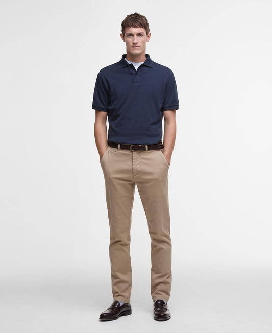 Barbour - Hylton Interlock Short-Sleeved Polo, Navy