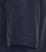 Load image into Gallery viewer, Casa Moda - Short Sleeve Linen Shirt, Dark Blue
