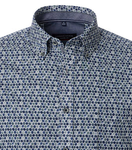 Casa Moda - B.D Casual Fit Shirt, Long Sleeve, Blue (M Only)