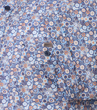 Load image into Gallery viewer, Casa Moda - Short Sleeve Shirt, Blue Circles
