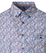 Load image into Gallery viewer, Casa Moda - Short Sleeve Shirt, Blue Circles
