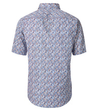 Load image into Gallery viewer, Casa Moda - Short Sleeve Shirt, Blue Circles
