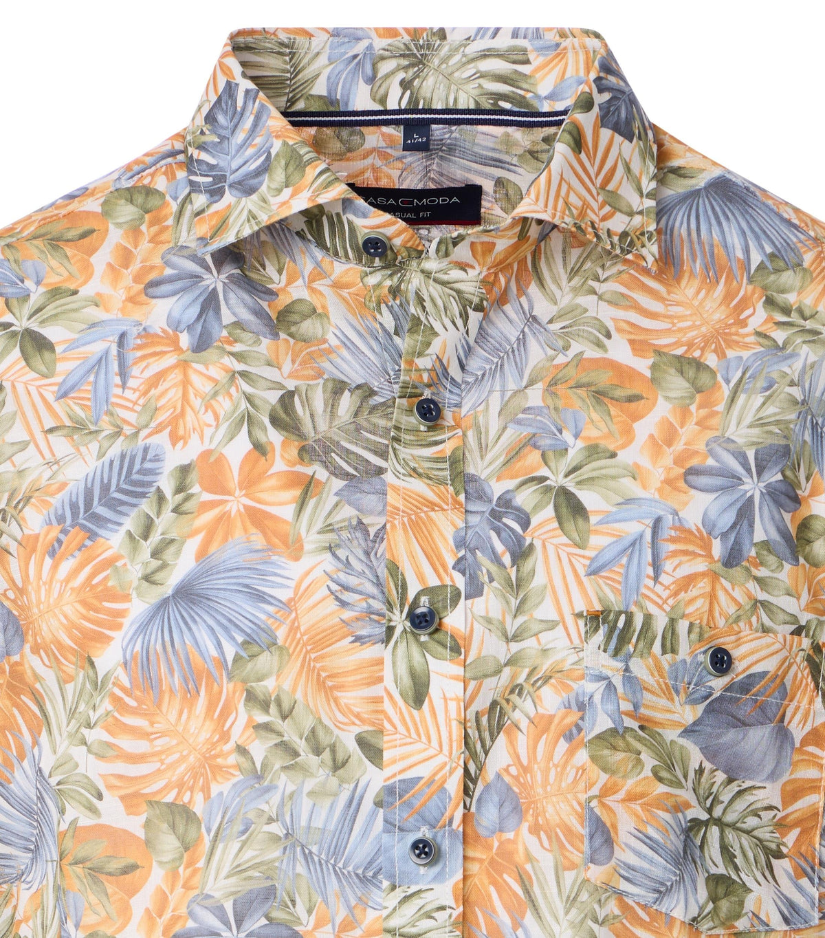 Casa Moda - Short Sleeve Shirt, Summer Print