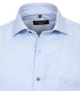 Casa Moda - Modern Fit, Light Blue Birds Eye Print