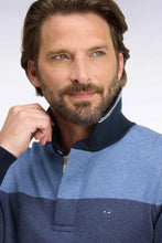 Load image into Gallery viewer, Eden Park - Knitted Long Sleeved Jersey, Tricolour Blue
