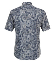 Load image into Gallery viewer, Casa Moda - Short Sleeve Linen Shirt, Tropical Print
