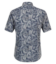 Load image into Gallery viewer, Casa Moda - Short Sleeve Linen Shirt, Tropical Print

