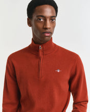 Load image into Gallery viewer, GANT- Superfine Lambswool Half Zip, Modern Rust
