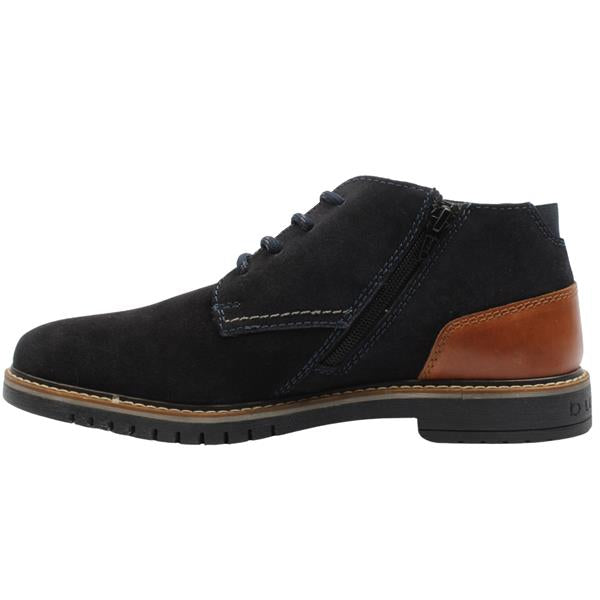 Bugatti - Leather and Suede Boot, Dark Blue, Otto (42 Only)