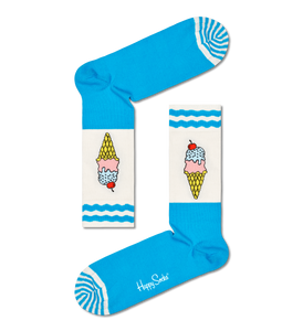 Happy Socks - Hellblau Ice Cream Sock