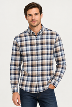 Load image into Gallery viewer, Fynch Hatton- Premium Flannel Check Shirt, Tabacco
