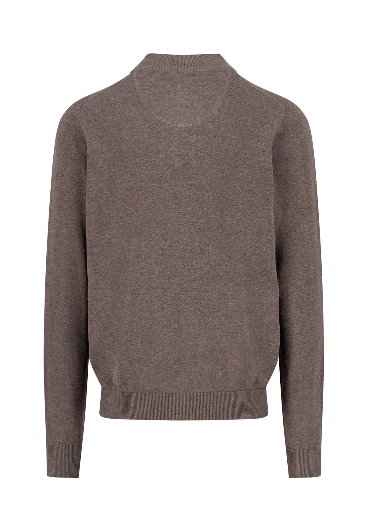 Fynch-Hatton - Full-Zip Knitted Sweater, Earth