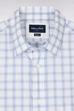Load image into Gallery viewer, Eden Park - Checkered Straight-Cut Shirt, Light Blue
