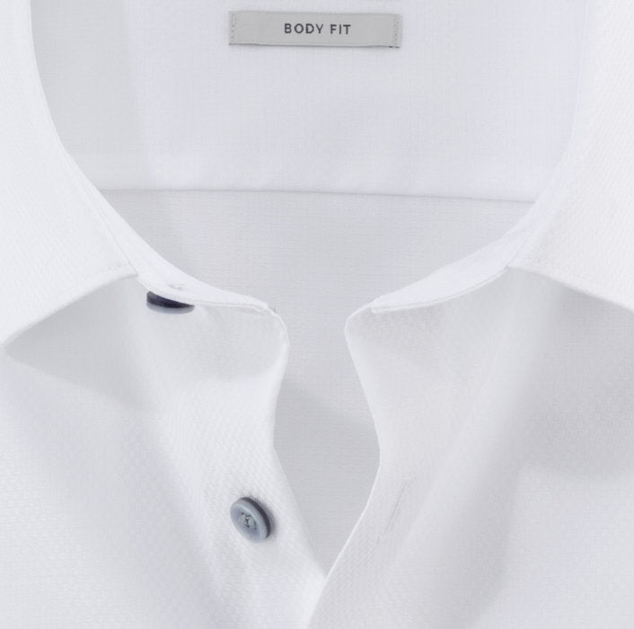 Olymp - Body Fit New York Kent Business Shirt, White Twill