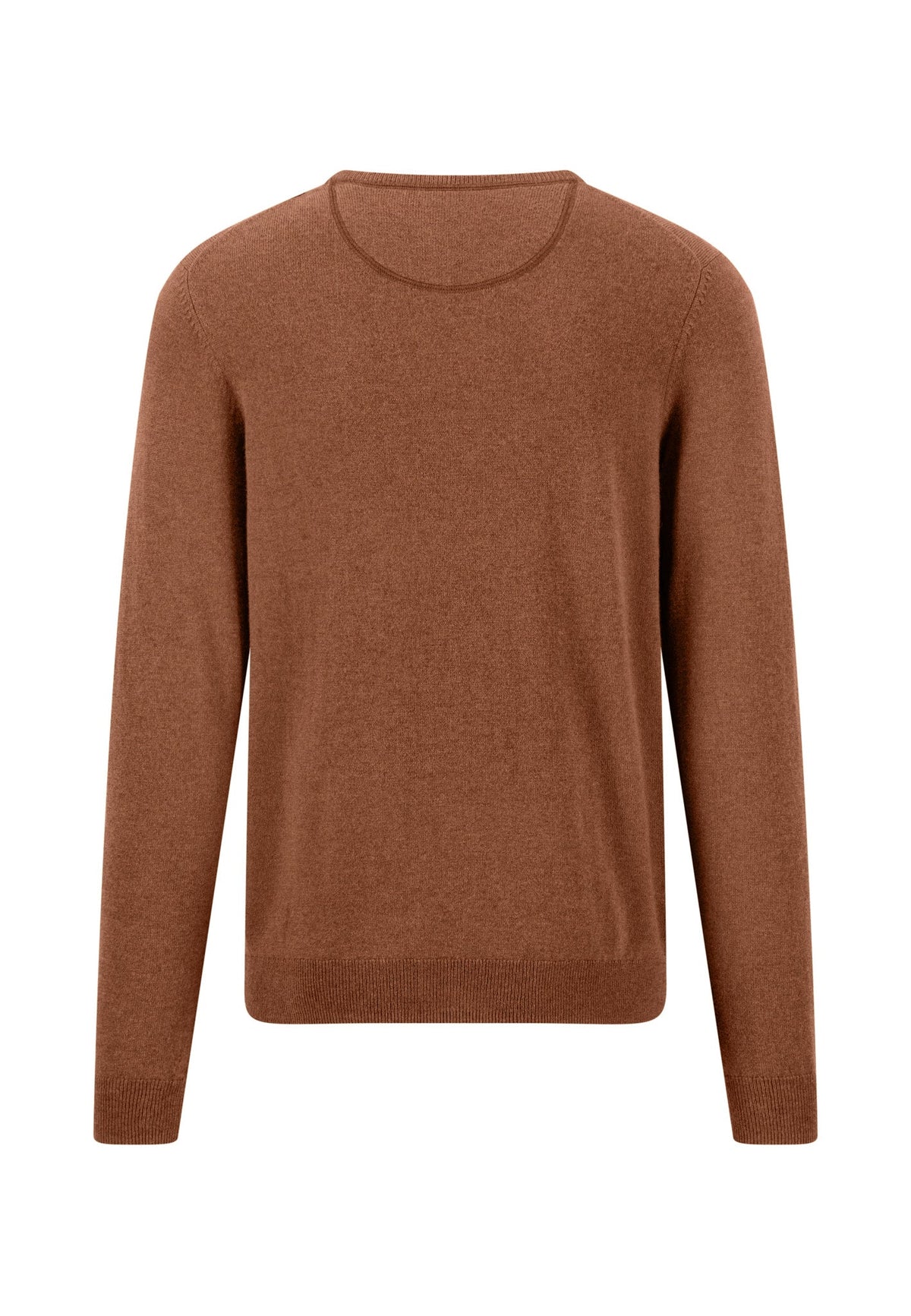 Fynch Hatton - Merino Cashmere Crew Neck, Hazel