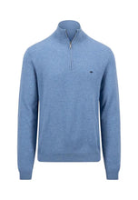 Load image into Gallery viewer, Fynch Hatton - Half Zip Knit Jumper, Cloud Blue (XL &amp; XXL Only)

