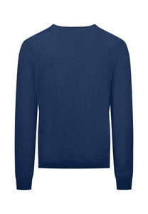 Fynch Hatton - V-Neck Sweater, Night Blue