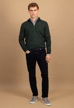 Load image into Gallery viewer, Fynch Hatton - Merino Cashmere, Quarter Zip, Dark Ivy
