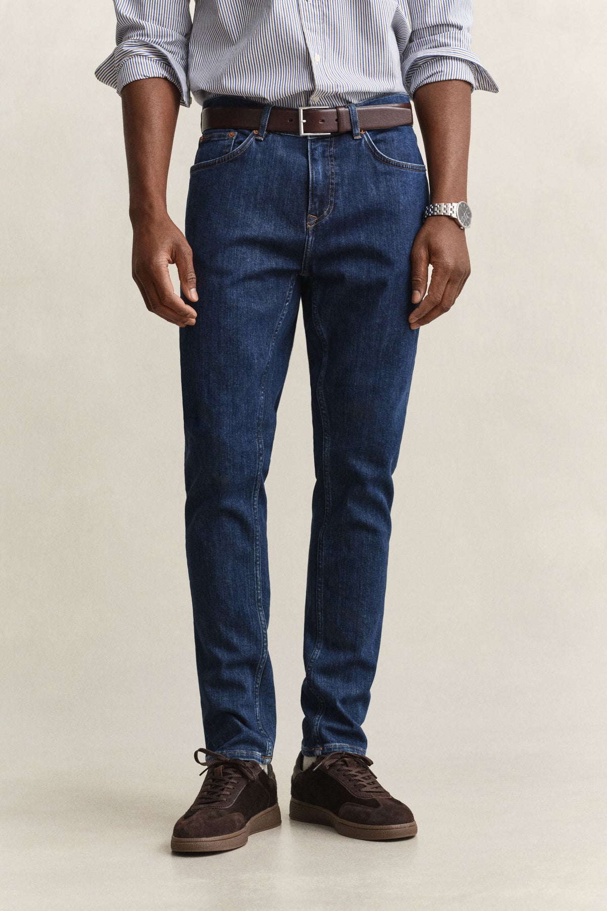 GANT - Slim Clean Wash Jeans, Mid Blue