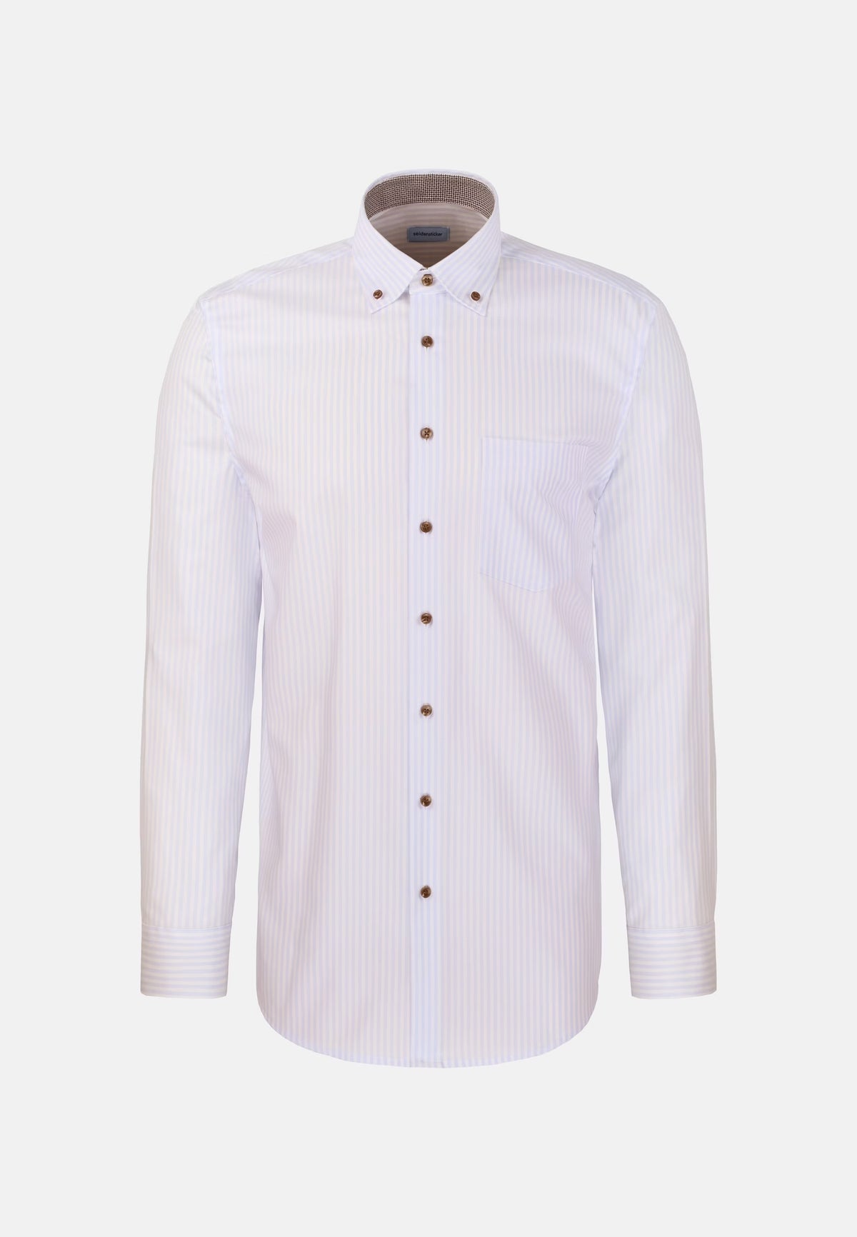 Seidensticker - Regular Fit Business Shirt, Blue Striped