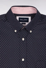 Load image into Gallery viewer, Eden Park - Regular Fit Poplin Cotton Shirt, Pink Microprint (3XL)
