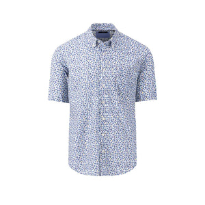 Fynch Hatton - Summer Prints Short Sleeve Shirt, Dusty Lavender