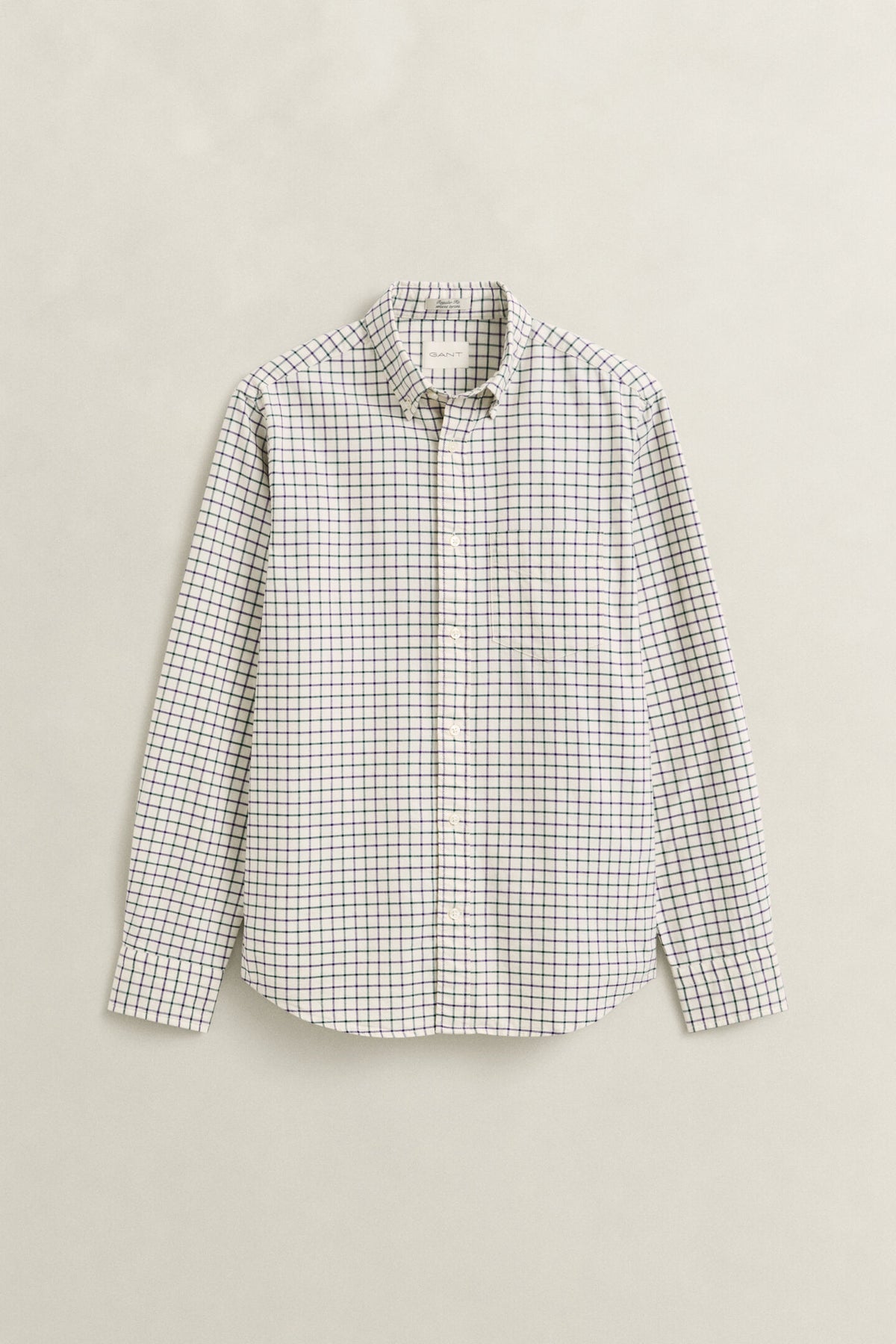 GANT - Reg Archive Oxford Check Shirt, Cream