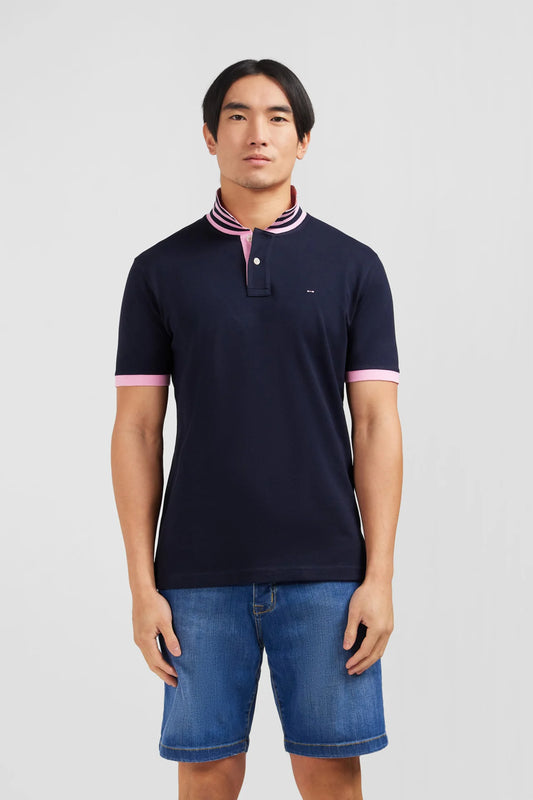 Eden Park - Pima Cotton Polo Shirt, Navy (S & XL Only)