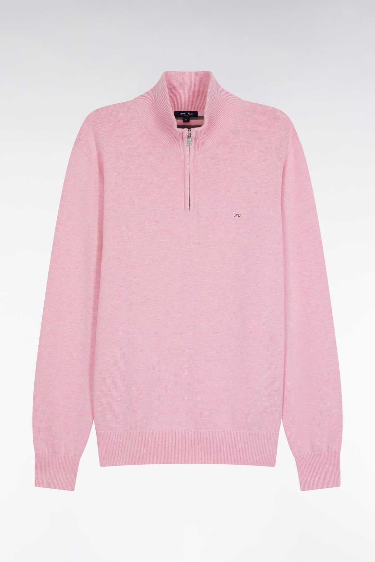 Eden Park - Wool Blend Trucker Neck Quarter-Zip, Pink (3XL Only)