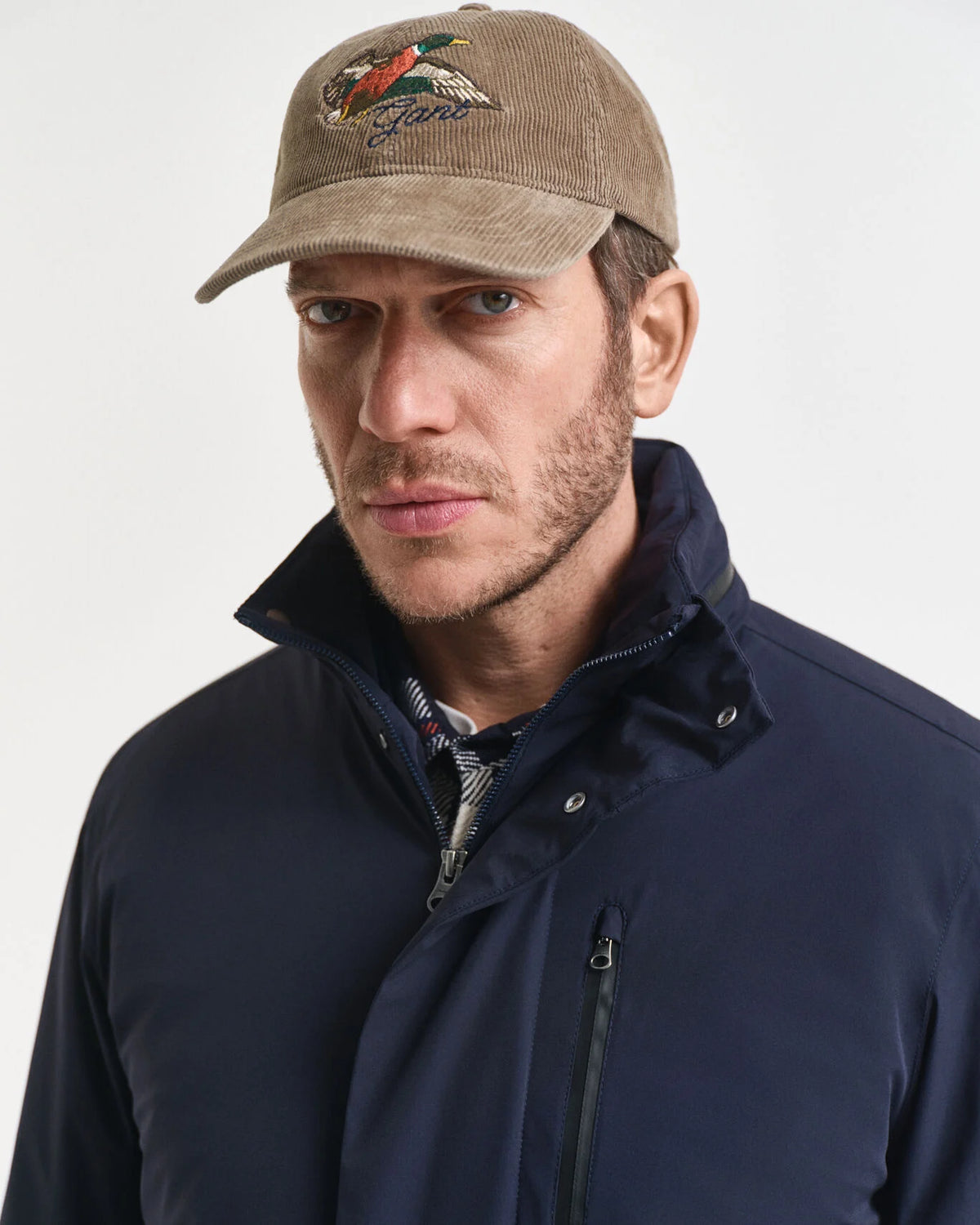 Gant - Double Mid Length Jacket, Evening Blue