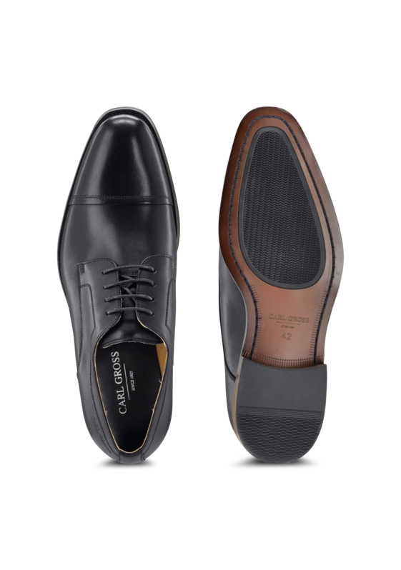 Carl Gross - Toe Cap Darby, Black, Carl