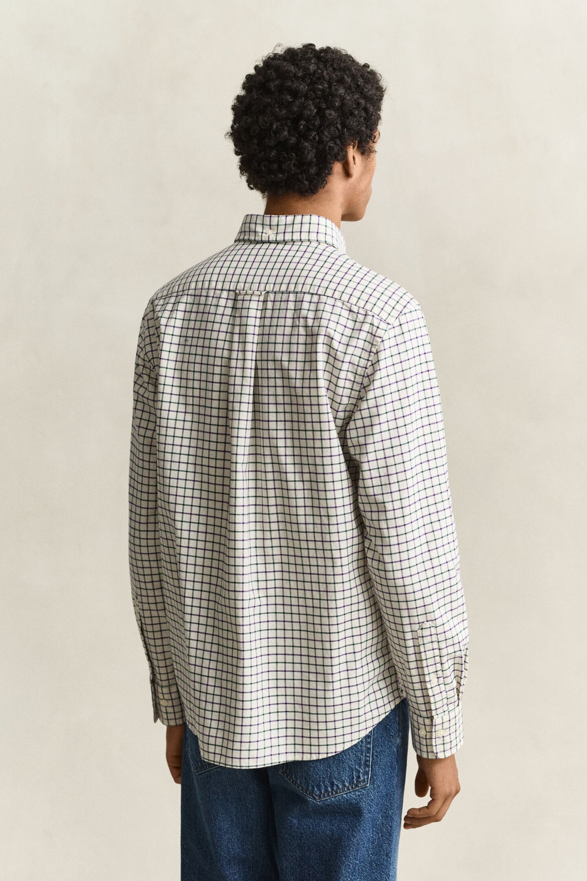 GANT - Reg Archive Oxford Check Shirt, Cream
