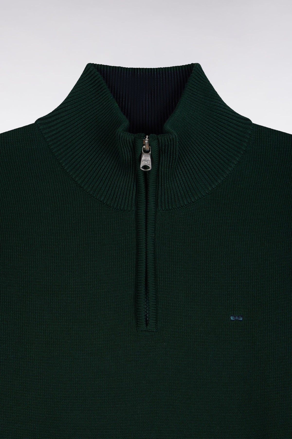 Eden Park - Cotton Trucker Neck Quarter-Zip, Green
