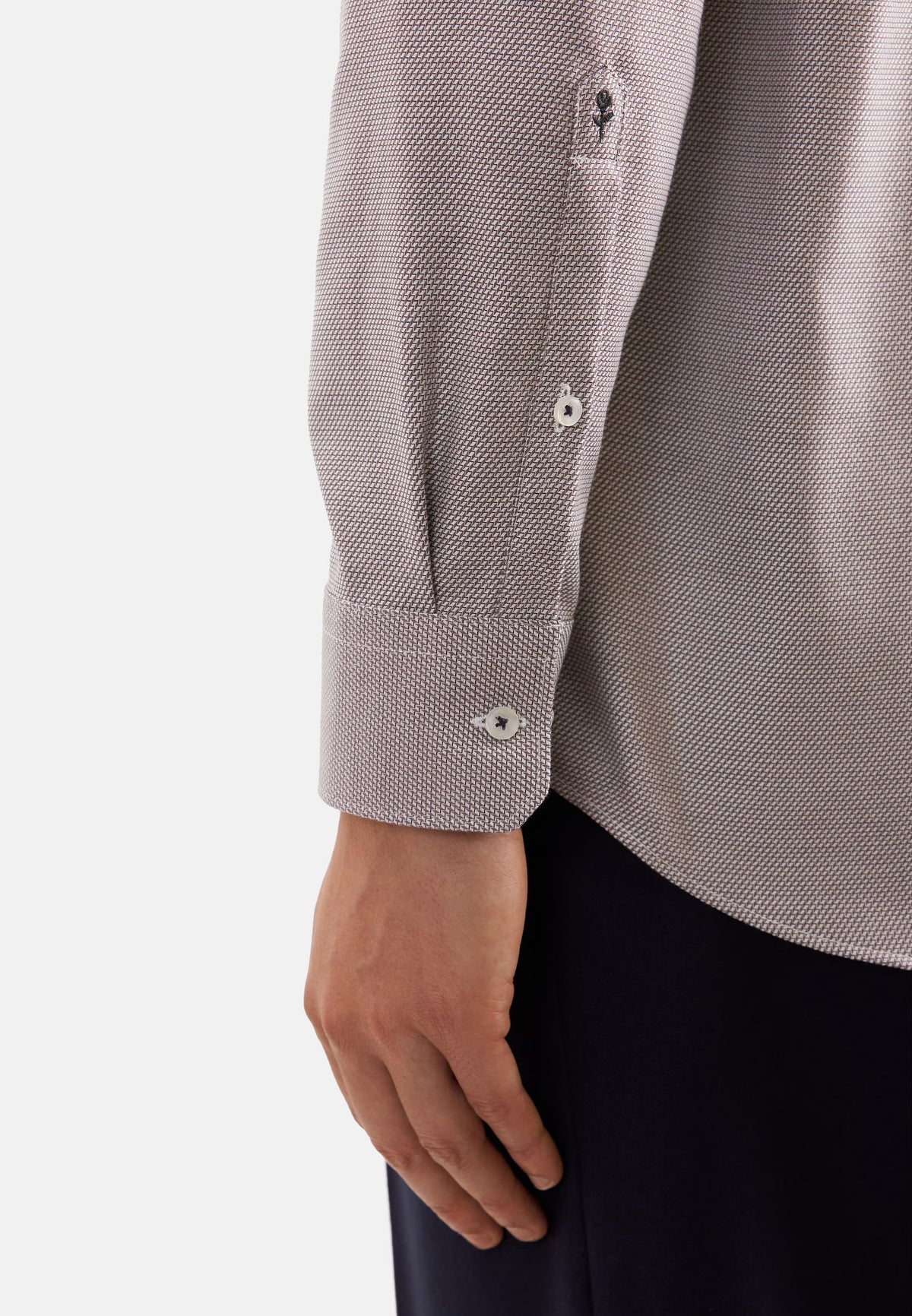 Seidensticker - Regular Fit Business Shirt, Brown Structure