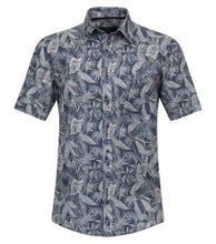 Load image into Gallery viewer, Casa Moda - Short Sleeve Linen Shirt, Tropical Print
