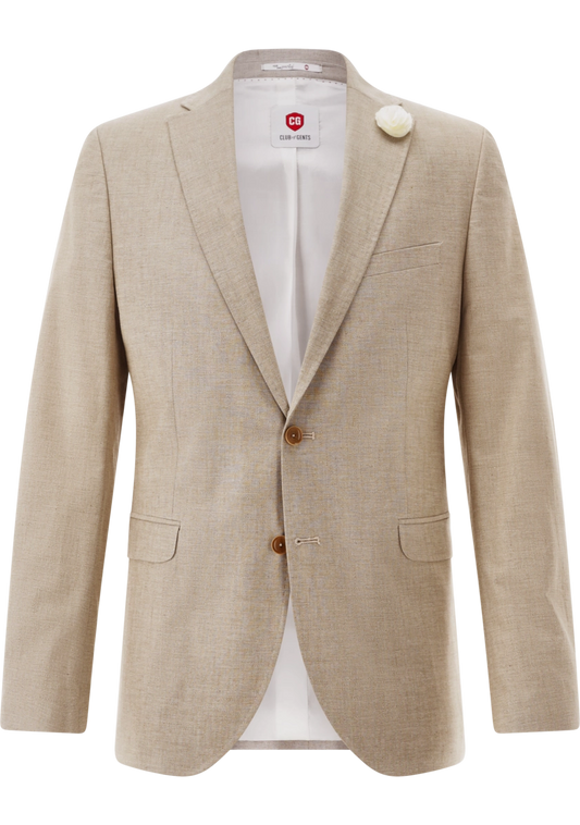 Carl Gross - Paul GC Linen Blend Slim Fit Jacket, Beige