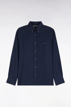 Load image into Gallery viewer, Eden Park - Straight Cut Plain Cotton Shirt, Navy
