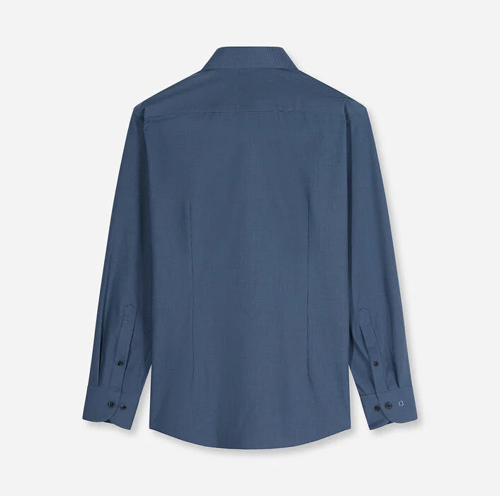 OLYMP - Luxor 24/Seven Modern Fit Global Kent Business Shirt, Smoke Blue
