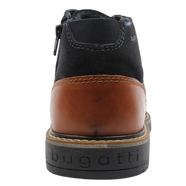Bugatti - Leather and Suede Boot, Dark Blue, Otto (42 Only)