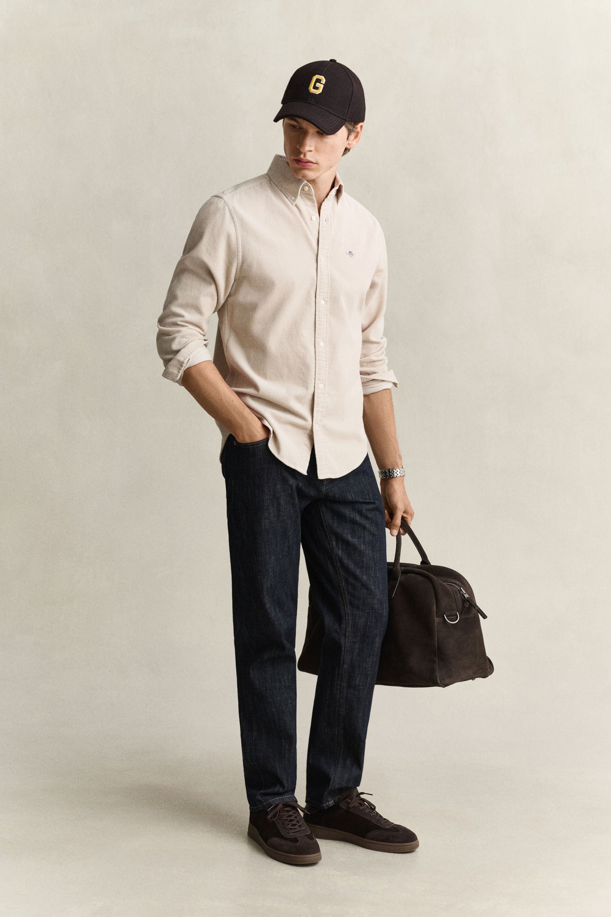 GANT - Regular Fit Corduroy Shirt, Clay Beige