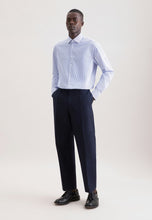 Load image into Gallery viewer, Seidensticker - Regular Fit Business Shirt, Mid-Blue Striped
